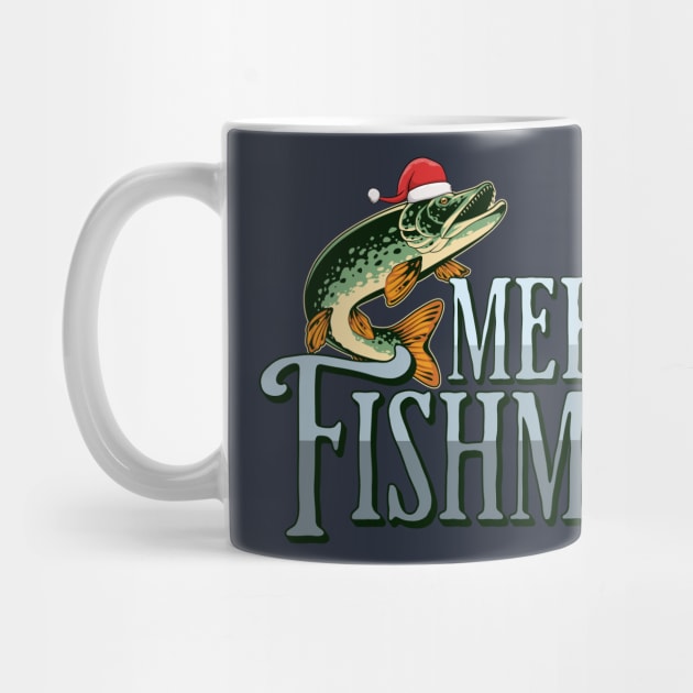 Funny Merry Fishmas Santa Fish by HolidayBug